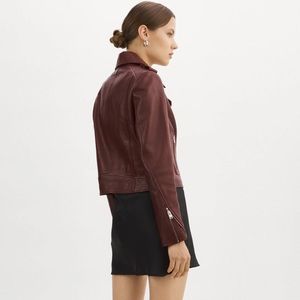 Lamarque Donna leather biker jacket size large